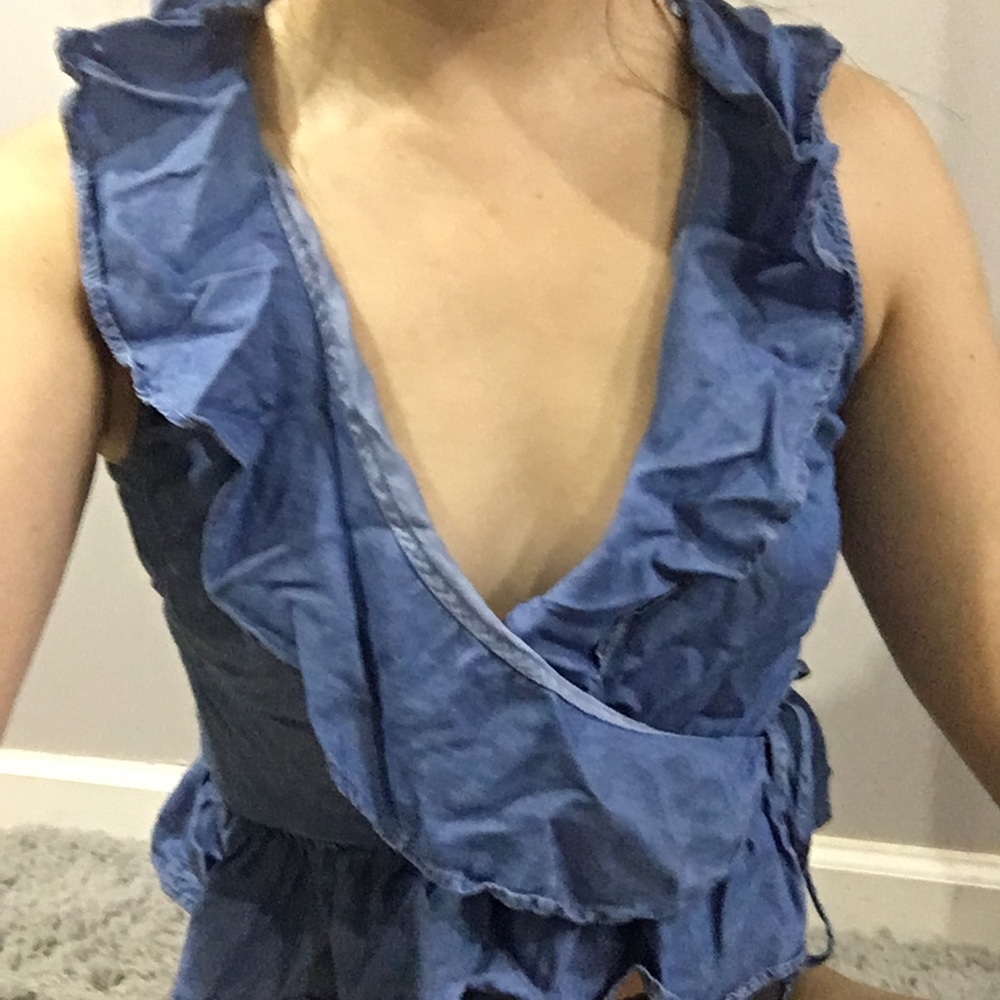 Zara Ruffle Wrap Blouse - Picture 4 of 4